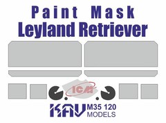 1:35 Paint Mask Canopy for scale model Leyland Retriever ICM 35600
