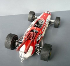 1/25 66 BARDAHL EAGLE RUBY VERSION RESIN/WHITE METAL KIT, INDY RESIN, USAC, CART