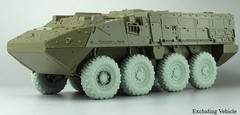 1/35 Resin Assembly Model Kit US M1126 Stryker XML Sagged Wheel Accessories Set