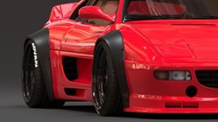1:24 Ferrari F355 LB Widebody Kit with Wheels Transkit For 355 Fujimi & Diecast