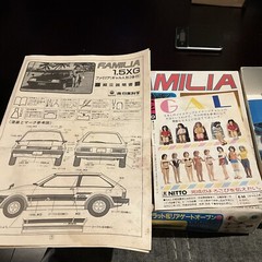 Mazda KB323 Familia & Gal Model Kit No. 955-700 Nitto 1/24 See Description