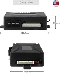EASYGUARD EC202 2 Way car Alarm System with LCD Pager Display Remote Engine