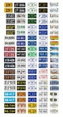1/25 scale model car assorted USA Maryland license plates state tags 1:25