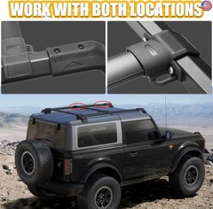 Broaddict Single Cross Bar Fit for 2021-2024 Ford Bronco, Roof Rack Cross Bar