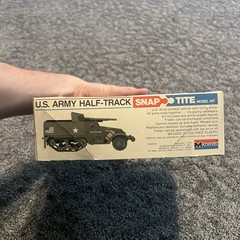 1976/79 Monogram SnapTite US Army Half-Track Model Kit VINTAGE Assembled