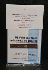 Archer Fine Transfers 1/35 U.S. White 666 Instruments & Placards # AR35394