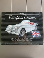 Sealed New ERTL 1948 Jaguar XK 120 Metal Kit (with Plastic Parts) 1:18 Scale