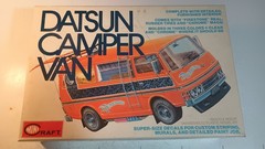Hen’s Teeth Mini Craft 1/20 Scale Datsun/Nissan Camper Van Dynamic Orange Bandai