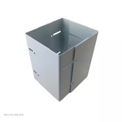 3.5 In. to 6.5 in X 1/2 Ft. H Powder Coated White Galv. Steel Universal Fit UNI