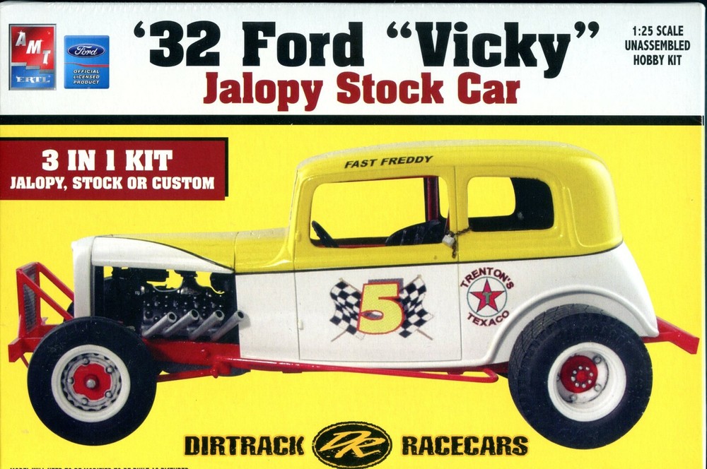32 Ford Vicky Jalopy Stock Car — EMPTY MODEL KIT BOX