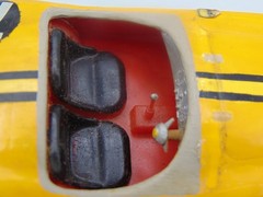 Vintage Model Car Wood 5 ” Long Built 1960’s Road Racer Roadster For Parts