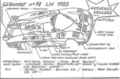 Provence Moulage 1/43 Kit – GEBHARDT 853 FORD 85 LEMANS HAS PENTHOUSE PET K114