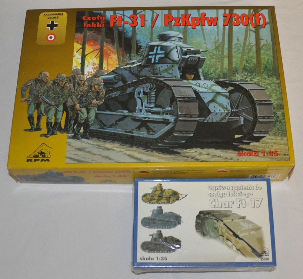 1/35 RPM FT-31 / PZ.KPFW 730(f) WWI & WW II Tank W/track link kit