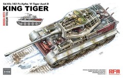 RYEFIELD MODEL RFM RM-5159 1/35 King Tiger w/Full Interior Clear Version