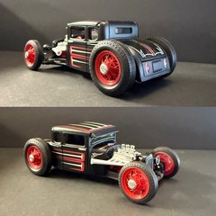 1:24 3d Standard Vintage Wire Wheels 41mm Rear/33mm Front Tires
