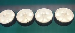 Mini 4WD Super Hard Pella Tires Unused Large Diameter Wheels White