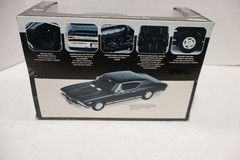 Testors 1968 Black Chevy Chevelle SS 396 Silver Series Metal Model Kit 2010