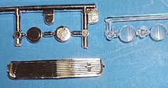 66 SHELBY MUSTANG GT 350H GRILL n HEAD LIGHTS – REVELL – MODEL CAR KIT PARTS LOT