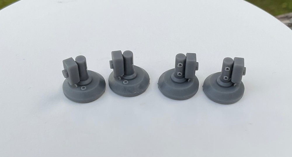4pc 1/24 1/25 Resin Brake Master Cylinder Kit Dual Reservoir Custom Model Parts