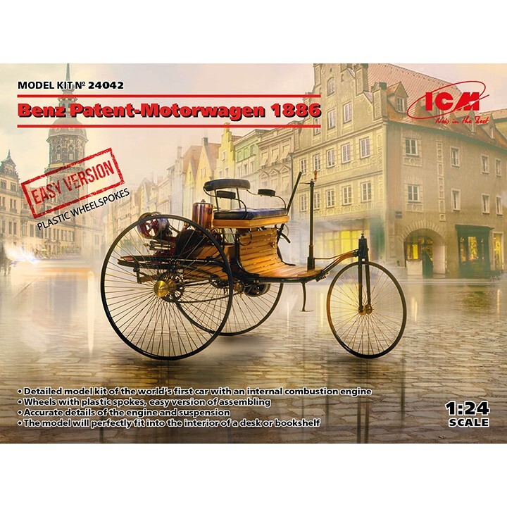 ICM #24042 1/24 Benz Patent-Motorwagen 1886 – EASY version