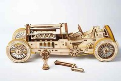 UGEARS U-9 Grand Prix Car – Wooden 3D Puzzle Model Kits for Adults and Teens