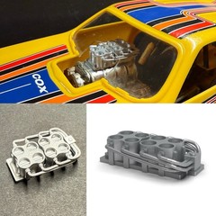 1:12 Cox Vega/Pinto Funny Car Eight Port Injector 3d Printed