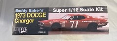 MPC #8116 BUDDY BAKER K&K 1973 DODGE CHARGER NASCAR #71 1/16 Model Kit Plastic