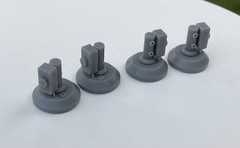 4pc 1/24 1/25 Resin Brake Master Cylinder Kit Dual Reservoir Custom Model Parts
