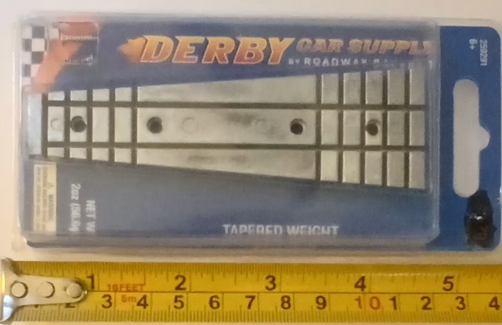Roadway Racers NIP Pinewood Derby Car Supply Race/Racer Tapered Weights 2 oz NEW