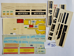 *Pick One* Vintage 1:24/25 Scale Auto Racing Model Kit Decal Sheet *Pick One*