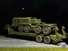 Pre-Order, KZKT-7428 & Trailer KZKT-9101 1/35 Pro-Built – Heavy Tank Transporter