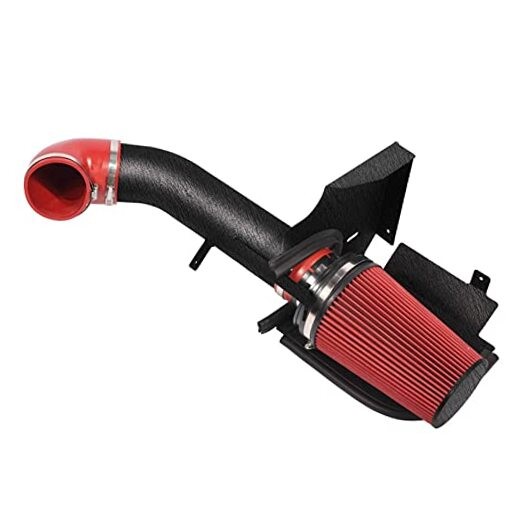 4 Inch Performance Cold Air Intake Filter Kit with Shield for 99-06 Black & Red