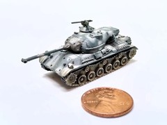 Takara 1/144 World Tank Museum 4. JGSDF Type 61 tank. In Winter camo. (#59)