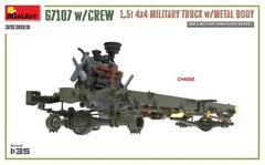 Miniart 1/35 G7107 w/CREW 1,5t 4X4 CARGO TRUCK w/METAL BODY #35383 📌USA📌Sealed