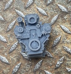 Resin Custom Pontiac LS engine, Supercharged, for scale model cars, 1/24 1/25