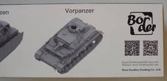 1/35 Pz.Kpfw.IV Ausf.F1 Vorpanzer & Schürzen “3 in 1” Border #BT-003 Sealed MISB