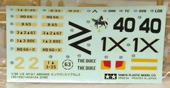 Tamiya #MM-156 US M1A1 Abrams 120mm Gun – Battle Tank 1:35 Scale Open Box – NOS