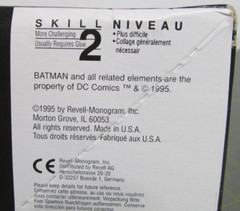 1995 BATMOBILE BATMAN FOREVER #6720 REVELL SCALE 1:25 DC COMICS MINT IN BOX
