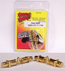 1 ea Hoppin Hydros 4 Gold Hydraulic Pumps 1/24 Model kit