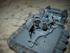 Built Half Track w/Gun 6 inches long Well Built & Painted Excellent Cond Nice