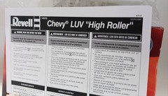 Revell High Roller Chevy 4×4 Luv Pickup 1:24 Scale Plastic Model Kit Open Box