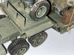 Peerless Max 1/35 M-26 Dragon Wagon w/M15-A1 & Motorized Sherman Tank PRO BUILT!