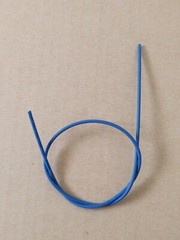 6 Feet Gray Spark Plug Wire 1/24 1/25 Scale With Blue Boot Material