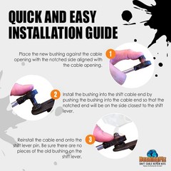 Automatic Transmission Shift Cable Bushing Repair Kit, Replacement Shifter Ca…