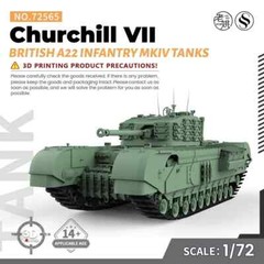 SSMODEL SS72565 1/72 25mm Military British A22 Infantry MKIV Churchill VII Tanks