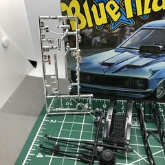 71 Mustang Funny Car Chassis W Halibrand Quick Change 1:25 MPC LBR Model Parts