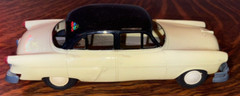 1953-54 FORD 4 DOOR DEALER PLASTIC/METAL CAR~ 7-1/2″~ WIND UP~CUSTOMLINE SEDAN