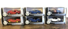 Car Eagle Race Dodge Vipers Red, Blue, Black & White 1:43 Scale – set of 6