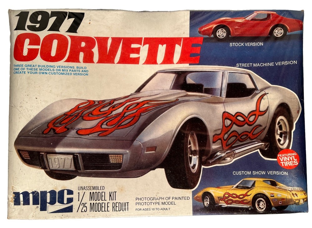 MPC 1977 Corvette Factory Sealed Model Kit 1:25 Scale, Sealed (B259)