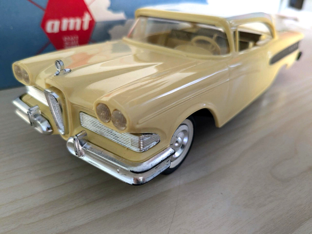 L@@K! ORIGINAL VINTAGE AMT 1958 FORD EDSEL HT PROMO MODEL WITH *BOX *SUPER NICE!
